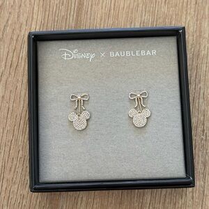 Disney x Baublebar Mickey Bow Rhinestone Earrings